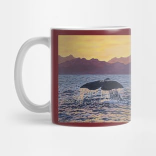 A diving sperm whale near Kaikoura, New Zealand Mug